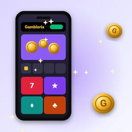Gambloria casino online na smartfonie – telefon z lobby i kafelkami gier